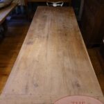 Antieke Franse eikenhouten tafel voor maximaal 10 personen 2