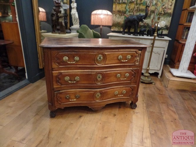 antieke Franse kersenhouten ladekast