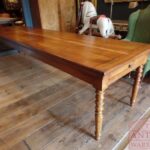 Antieke Franse kersenhouten tafel 3