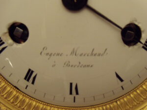 antieke Franse  kolompendule circa 1830