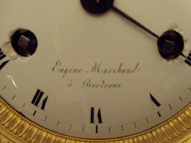 antieke Franse  kolompendule circa 1830