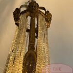 Antieke Franse kroonluchter met kaarsen 4