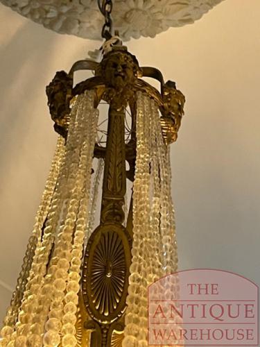 Antieke Franse kroonluchter met kaarsen 4