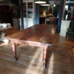 Antieke Franse notenhouten tafel 2