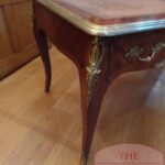 Antieke Franse schrijftafel, bureau plat, Louis Quinze circa 1880 4
