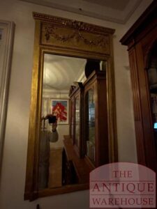 Antieke Franse spiegel 162,5 cm hoog en 82,5 cm breed