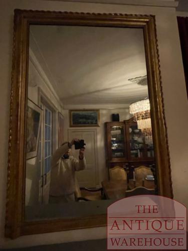 antieke Franse spiegel, afmeting 114 cm bij 162 cm
