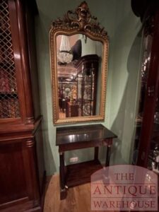 antieke Franse spiegel met origineel glas