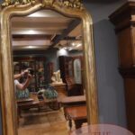 Antieke Franse vergulde spiegel 1