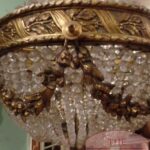 Antike französische Zakkronleuchter mit drei Lampen 3