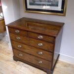 antieke Georgean mahonie ladekast 1