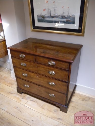 antieke Georgean mahonie ladekast, VERKOCHT