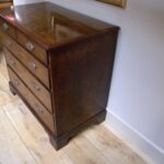 antieke Georgean mahonie ladekast 2