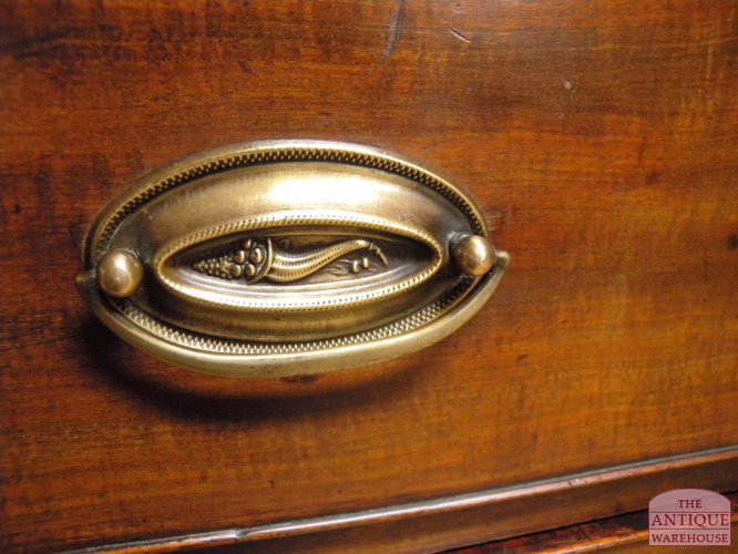 antieke Georgean mahonie ladekast 3