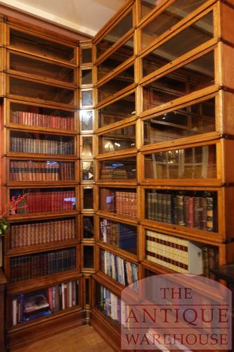 Antieke Globe Wernicke boekenkast bestaande uit hoekelementen 2