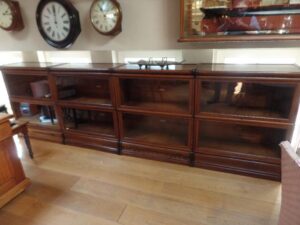 antieke globe Wernicke stapelbare boekenkast