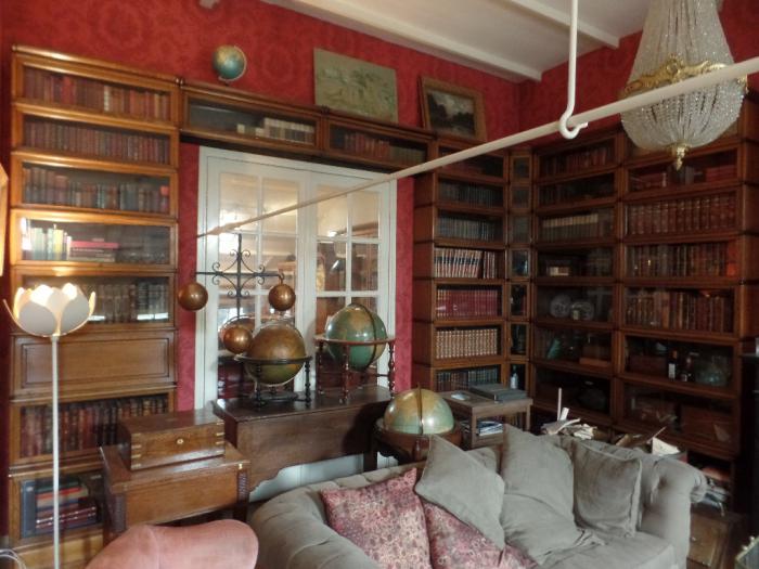 antieke globe Wernicke stapelbare boekenkast