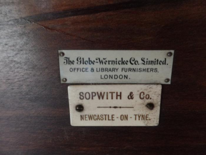 Antieke Globe Wernicke stapelbare boekenkast met secretaire gedeelte 3