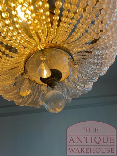 Antieke grote Franse kroonluchter met kaarsenhouder 5