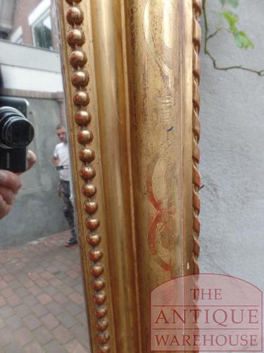 Antieke grote Franse Louis Philippe spiegel 2