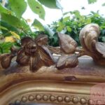 Antieke grote Franse Louis Philippe spiegel 3