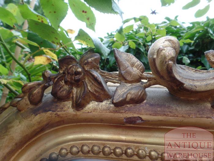 Antieke grote Franse Louis Philippe spiegel 3