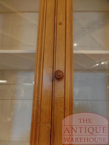 Antieke hoek boekenkast, winkelkast, vitrinekast 3