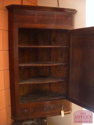 antieke hoekkast, eiken circa 1780, VERKOCHT