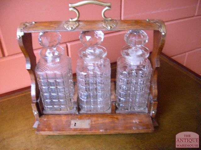 antieke karaffen, antieke tantalus