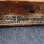 Antieke kleine mahonie vitrine kast 2