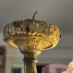 Antieke kroonluchter met kandelaren 4