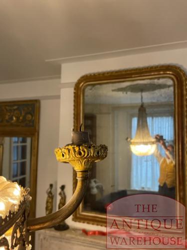 Antieke kroonluchter met kandelaren 5