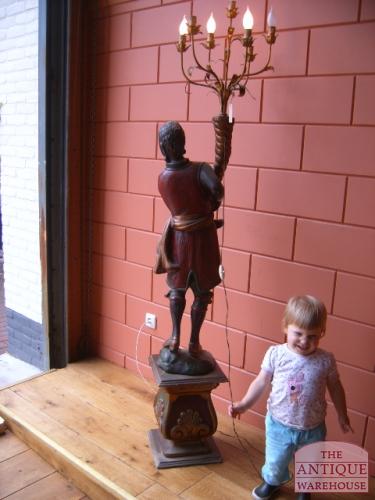 antieke lamp, moor lamp, VERKOCHT