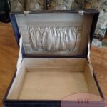 antieke leren Engelse koffer 3