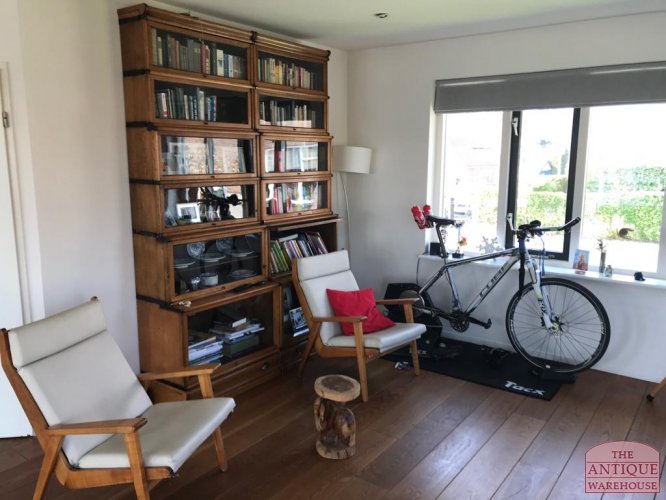 antieke licht eiken globe Wernicke boekenkast, light oak original globe Wernicke bookcases