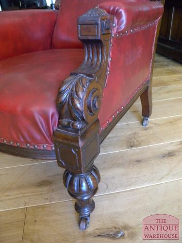 antieke mahonie bibliotheekstoel circa 1830, VERKOCHT