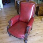 antieke mahonie bibliotheekstoel 3