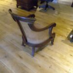 antieke mahonie bibliotheekstoel 1