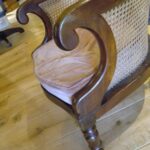 antieke mahonie bibliotheekstoel 2