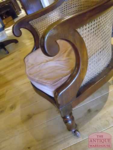 antieke mahonie bibliotheekstoel 2