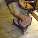 antieke mahonie bibliotheekstoel 3