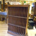 Antieke mahonie boekenkast, archiefkast 1