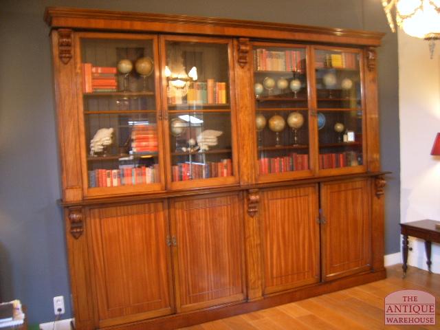 Antieke mahonie boekenkast, circa 1900 3