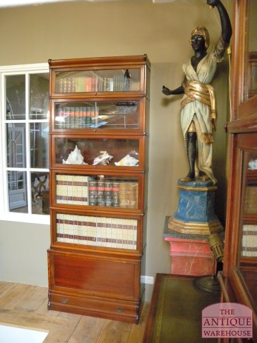 Antieke mahonie boekenkast, Globe Wernicke 2