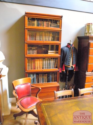 Antieke mahonie boekenkast, Globe Wernicke 3