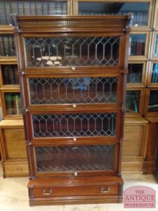 antieke mahonie boekenkast, Globe Wernicke