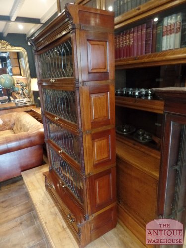 Antieke mahonie boekenkast, Globe Wernicke 2