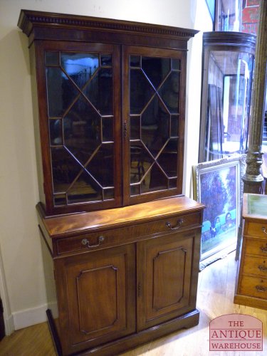 Antieke mahonie boekenkast 3