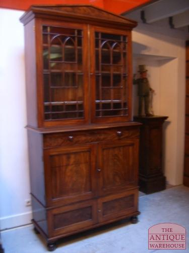 antieke mahonie boekenkast, VERKOCHT