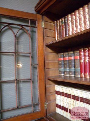 Antieke mahonie boekenkast 3